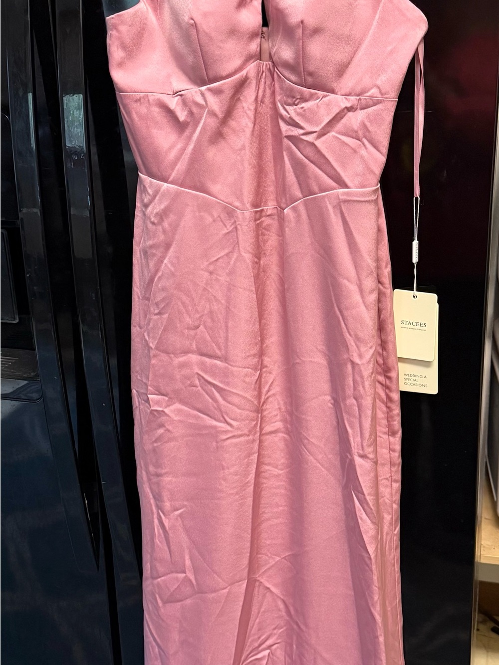 Stacee’s Pink Satin Women’s Evening Dress NWT